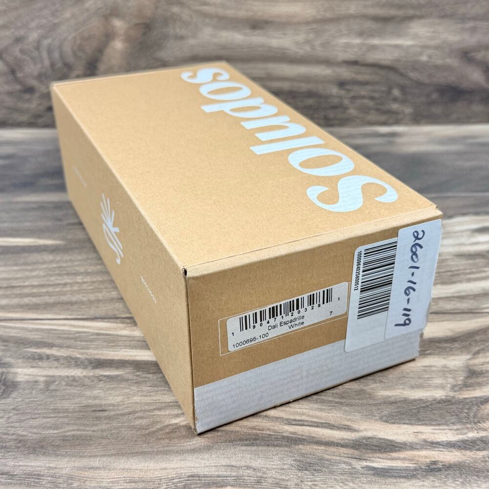 NIB Soludos Dali Original Espadrille Flats Loafers White Canvas 7 - Picture 12 of 12